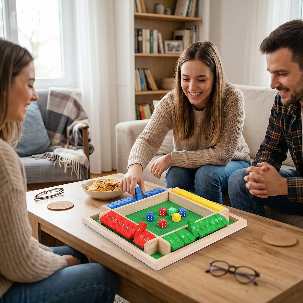 Shut The Box Dice Game for Family Game Night