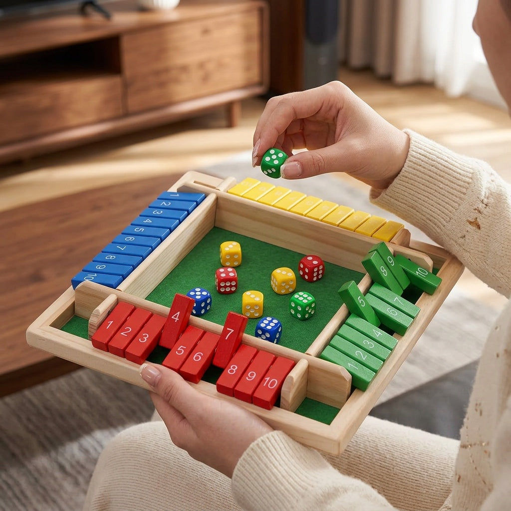 Shut The Box Dice Game for Family Game Night